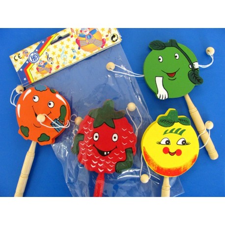 Tambourin bois, pomme