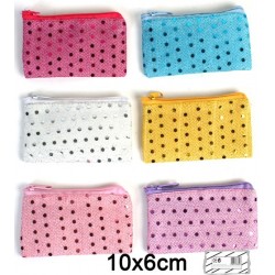 Porte monnaie paillettes 10x6 cm