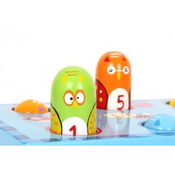 Cache et Coucou en bois, tape sur l'oiseau