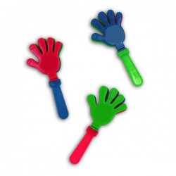 Castagnette à main, longueur 14,5 cm, main de 7 cm, 3 claps