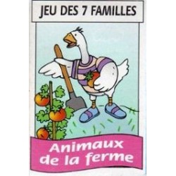 Jeu de 7 familles, animaux, 6 modèles