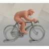 Cycliste dissociable plastique (sprinteur) + vélo métal, échelle 1/32