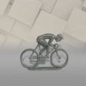 Cycliste métal plat sprinteur brut