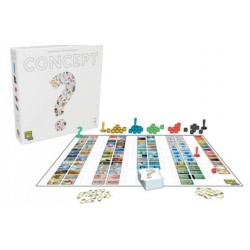 Concept, Repos Production : faites deviner des mots aux autres joueurs en plaçant des pions sur différentes icônes du plateau