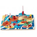 Puzzle pêche à la ligne avec 2 cannes à pêche magnétiques