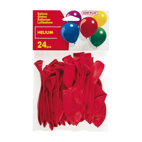 ballons hélium rouge (x24)