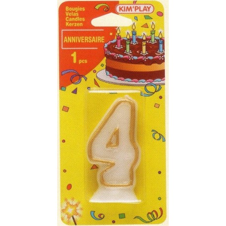 Bougie Chiffre 4