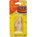 Bougie Chiffre 4