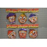 Masque clown en carton 21 x 19 cm