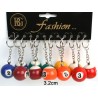 Porte clé boule de billard 3,2 cm