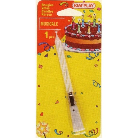 Bougie Musicale, 1 mélodie Joyeux anniversaire