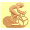 Petit cycliste miniature, position Contre la Montre