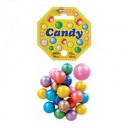 20 billes, 1 calot Candy, billes 16 mm de diamètre, calot 25 mm