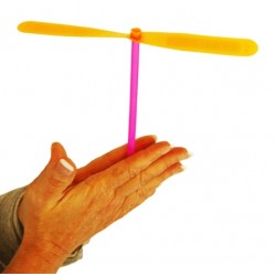 Hélice + axe (x2) 19 cm de hauteur, hélices de 17,5 cm