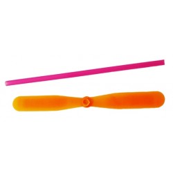 Hélice + axe (x2) 19 cm de hauteur, hélices de 17,5 cm