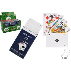 Jeu de 54 cartes à jouer, jeu voyage : belote, coinché, manille, poker