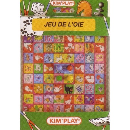 Jeu de l'Oie, format voyage, Plateau et boite plastique