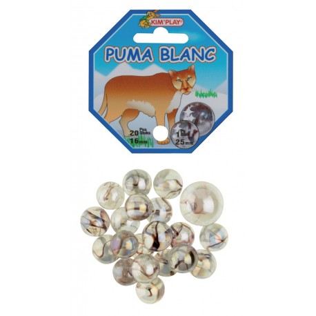 20 billes + 1 calot Puma blanc