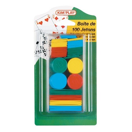 100 jetons marqués