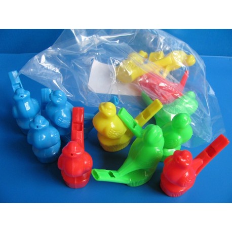 oiseau siffle-eau, 6 cm, idéal pêche à la ligne et kermesse d'école.