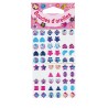 60 Boucles d'oreille stickers, 30 paires à coller