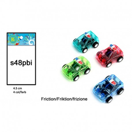 Voiture Police rétro-friction 4,5 cm