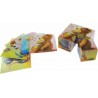 Puzzle cubes en bois animaux, Goki