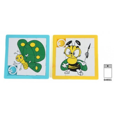 Pousse-pousse 6x6cm, animal