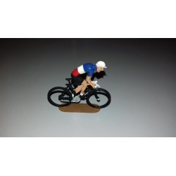 cycliste métal plat peint, position grimpeur