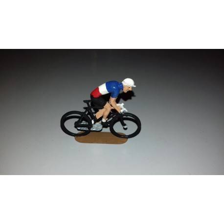 cycliste métal plat peint, position grimpeur
