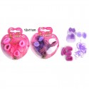 Accessoires de coiffure, coeur Théa , 33 pièces