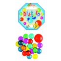 20 billes, 1 calot Diabolo, billes 16 mm de diamètre, calot 25 mm