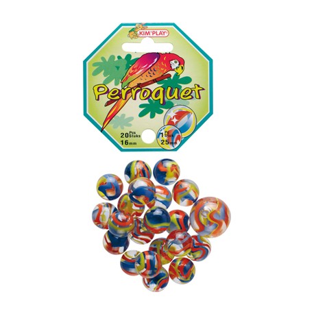 20 billes + 1 calot Perroquet