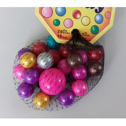 20 billes, 1 calot Candy, billes 16 mm de diamètre, calot 25 mm