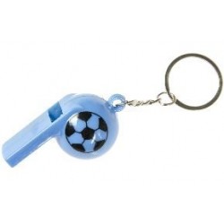 Porte clé sifflet ballon de foot 6 cm