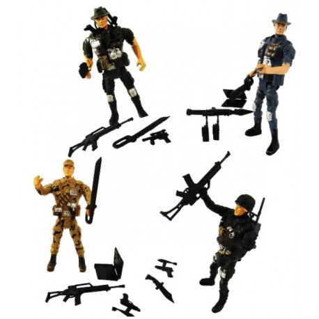 Soldat articulé 11cm + accessoires