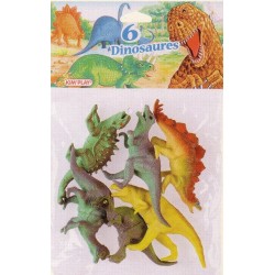Dinosaures grand modèle (x6), dimensions 13 cm environ