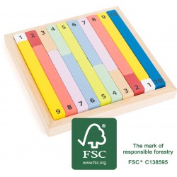 Bâtons de calcul en bois, gamme éducation