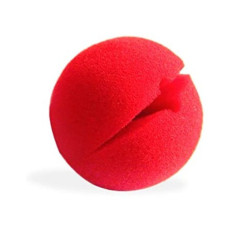 Nez de clown en mousse, 5 cm de diamètre