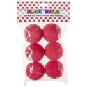 Nez de clown en mousse (x6), 5 cm