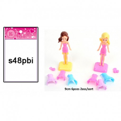 Mini Poupée mode, 9 cm