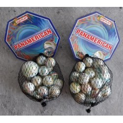 20 billes + calot Panamericain, diamètre bille 16 mm et calot 25 mm