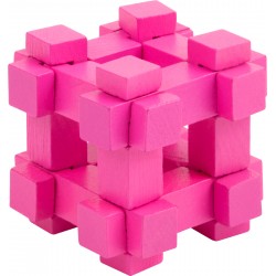 Casse tête en bois, boite carton, caisse