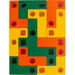 Jeu éducatif de puzzle en bois Tétris