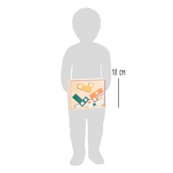 Jeu éducatif de puzzle en bois Tétris