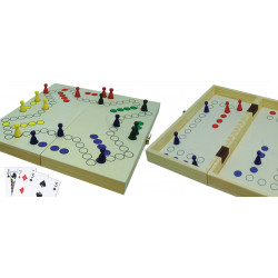 Jeu du Toc, boite en bois 30 cm, magnétique, 2 à 4 joueurs