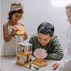 Fabulabox, Sakura Dori et l'école des ninjas : Jeu de construction – Histoire à lire – Enigmes