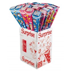 Cornet surprise fille vide, cône de 49 cm de longueur, extrémité de 9 x 9 cm