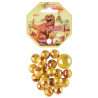 20 billes + 1 calot, T-Rex  billes de 16 mm et calot de 25 mm