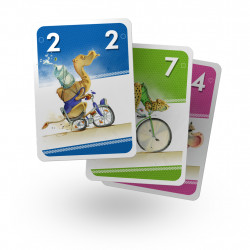 Vélonimo, Stratosphères : Un jeu de défausse de course de vélo au pays des animaux, rapide, simple, 100% made in France